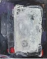 Composition en blanc, rouge et violet